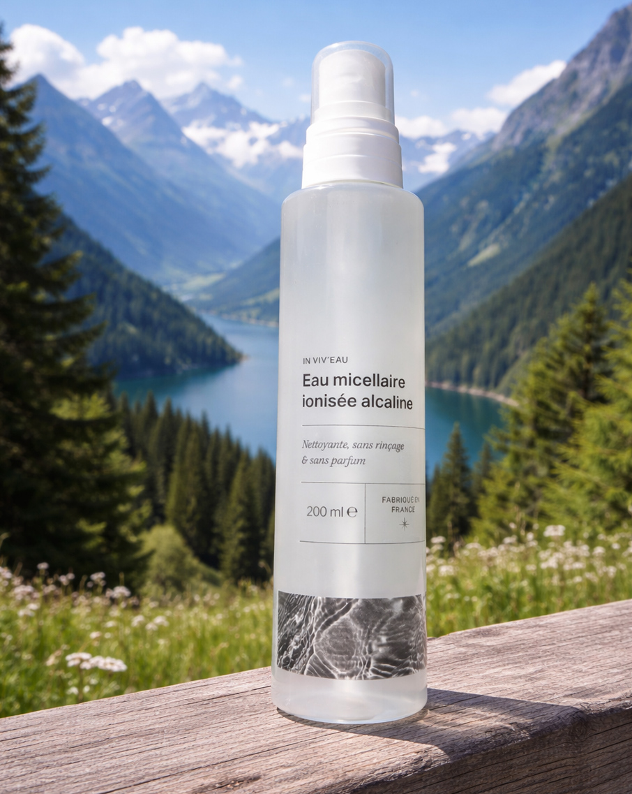Eau nettoyante ionisée et alcaline